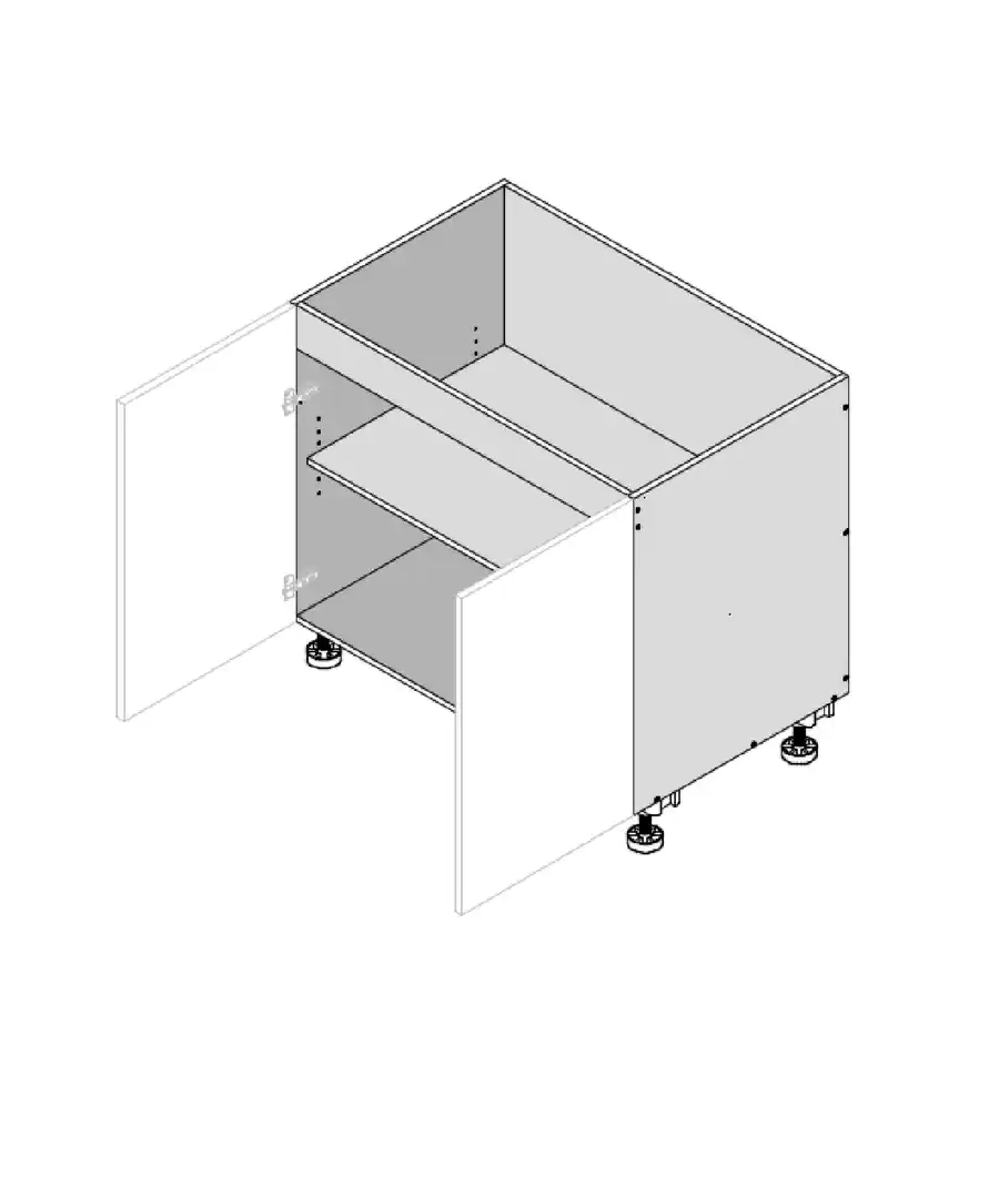 Base Double Door Cabinet - Photo 5