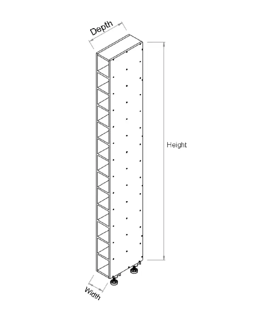 Tall Wine Rack Cabinet - Photo 2