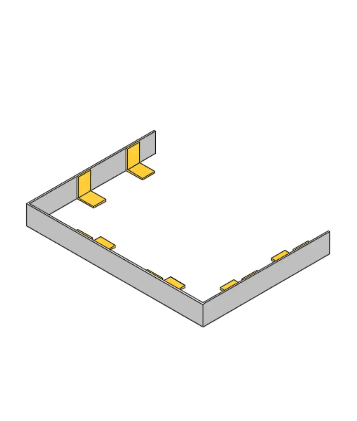 U-Shape Melamine Bulkhead - Photo 1