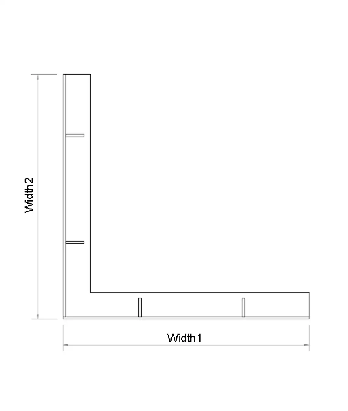 L-Shape Melamine Bulkhead - Photo 3