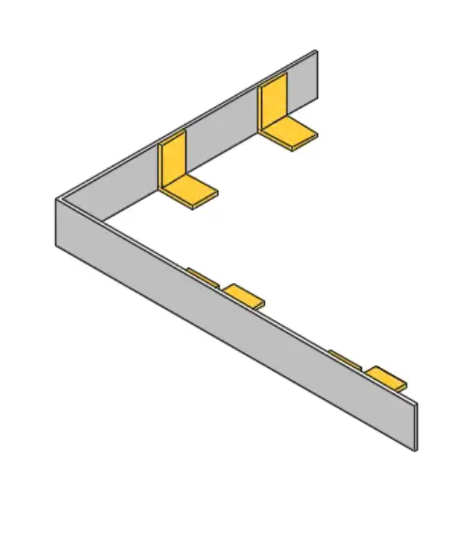 Raw MDF L-Shape Bulkhead - Photo 1