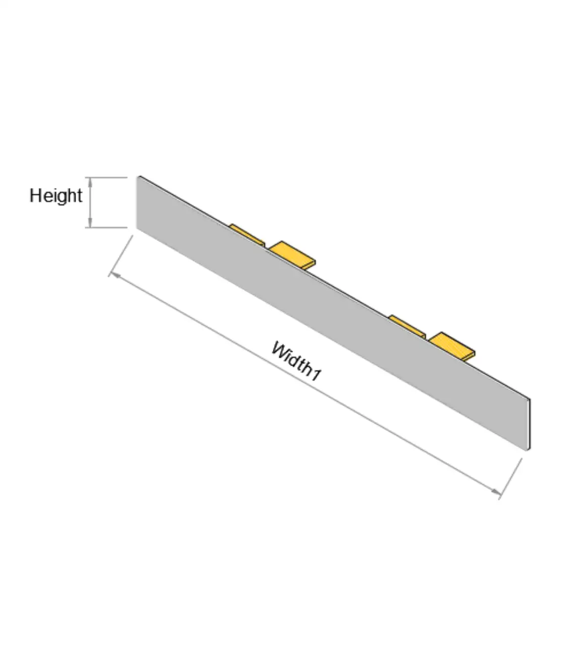 Linear Melamine Bulkhead - Photo 1