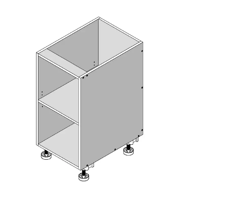 Open Shelf Floor Vanity - Adj. Shelf No Door - Photo 5