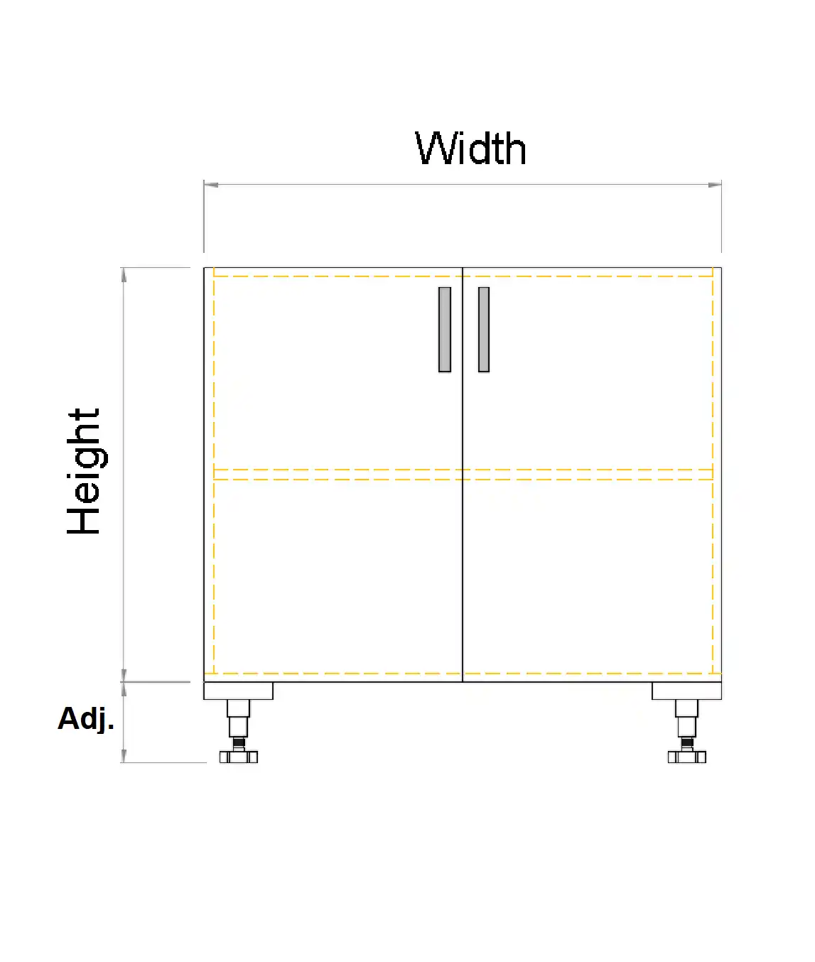 Double Door Floor Vanity - Photo 3