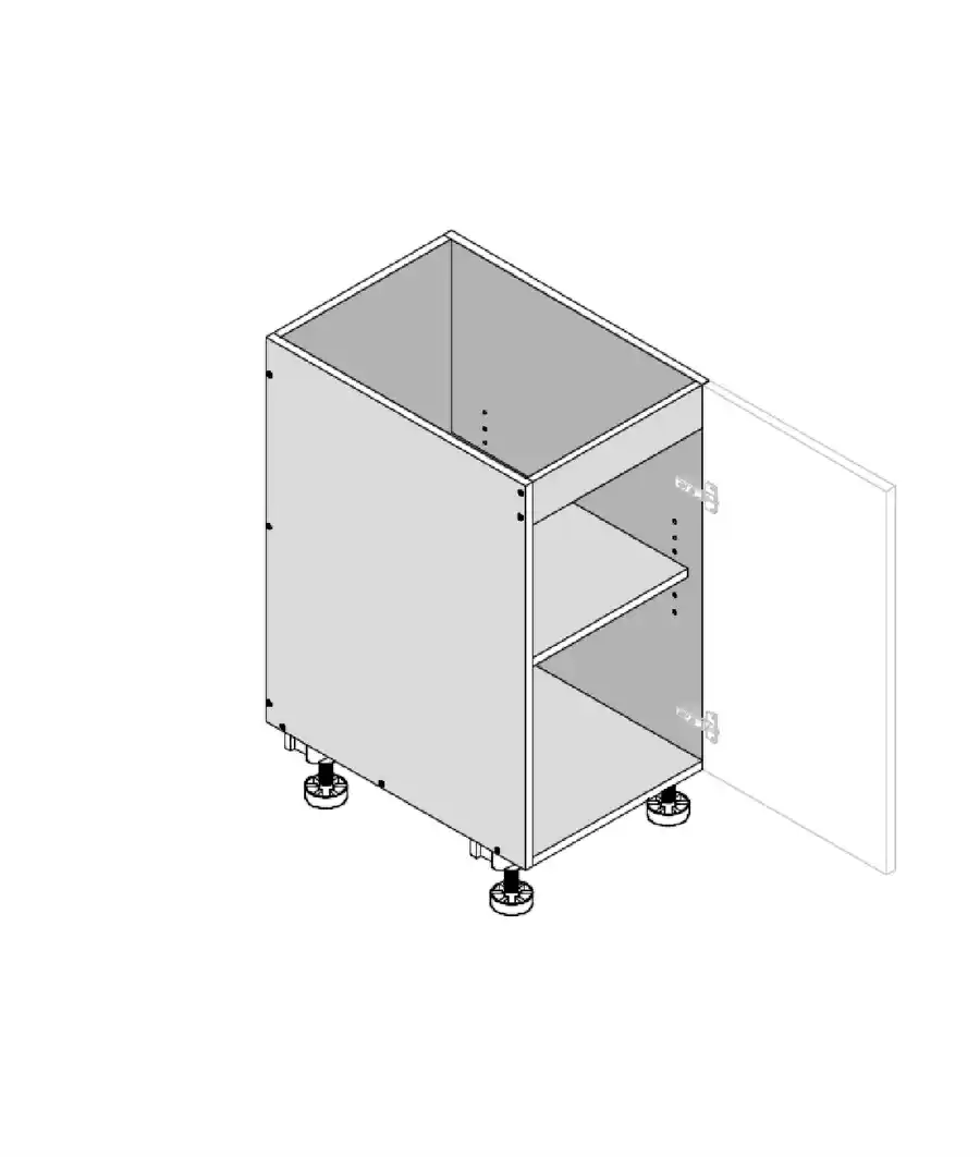 Single Right Door Floor Vanity - Photo 5