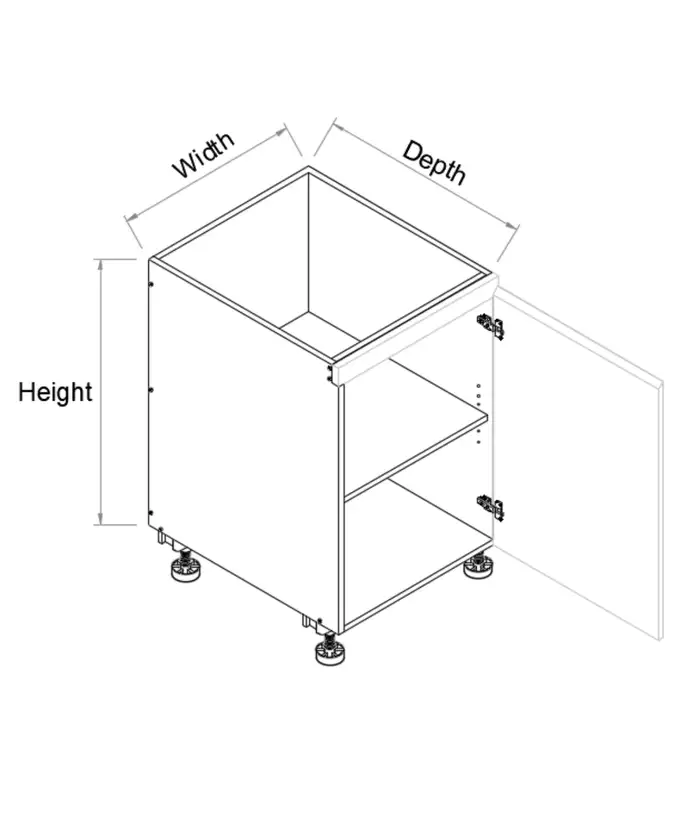 Single Right Door Floor Vanity 2PAC BEVEL - Photo 2