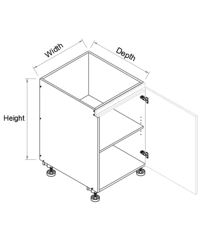 Single Right Door Floor Vanity Finger Pull - Photo 2