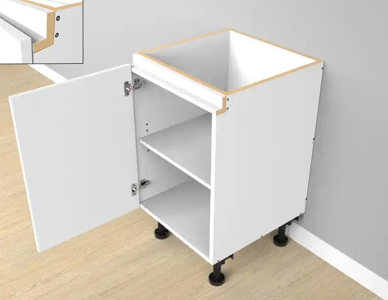 Single Left Door Floor Vanity Finger Pull - Photo 1