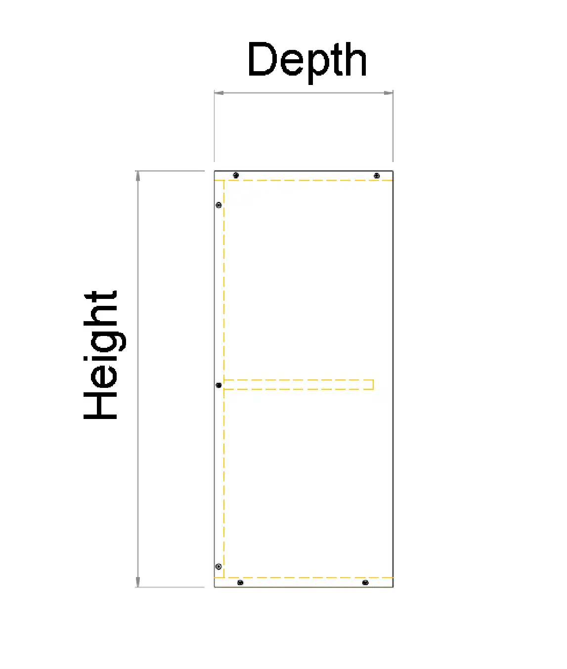 Top Open Shelf Cabinet - No Door - Photo 4