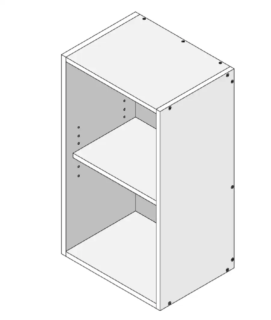 Top Open Shelf Cabinet - No Door - Photo 5