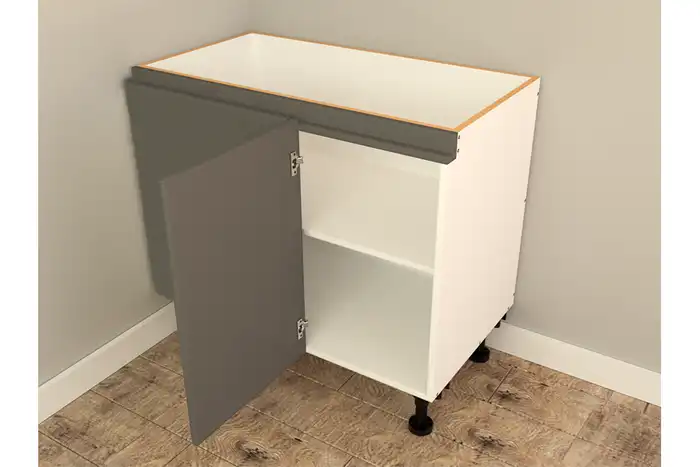 Base Right Blind Single Door Finger Pull Cabinet - Photo 1