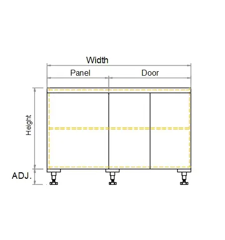 Base Right Blind Double Door 2PAC Bevel Cabinet - Photo 3
