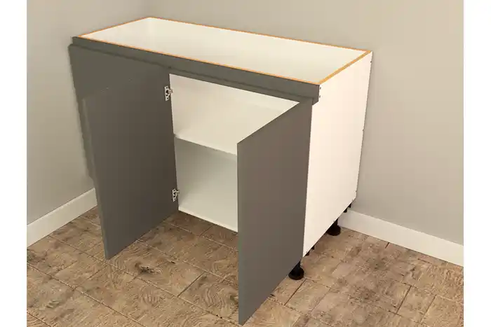 Base Right Blind Double Door Finger Pull Cabinet - Photo 1