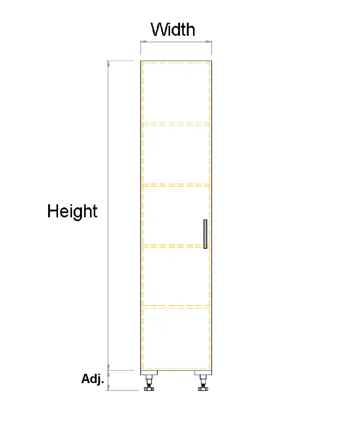 Tall Single Left Door Cabinet - Photo 3