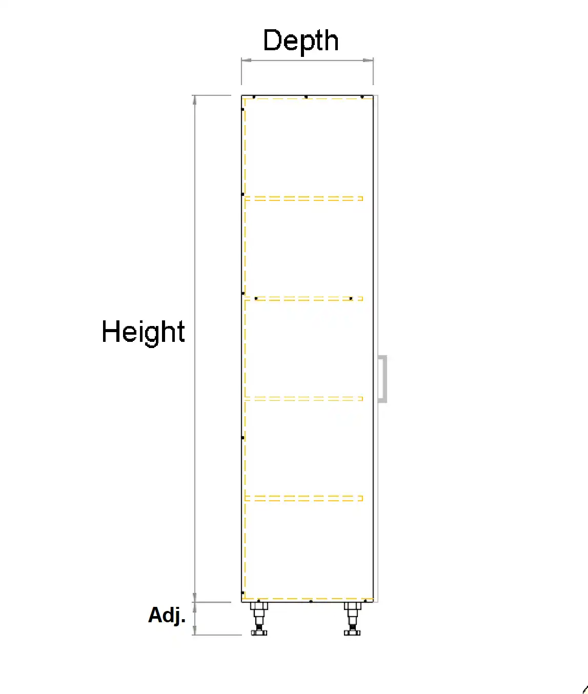 Tall Single Left Door Cabinet - Photo 4