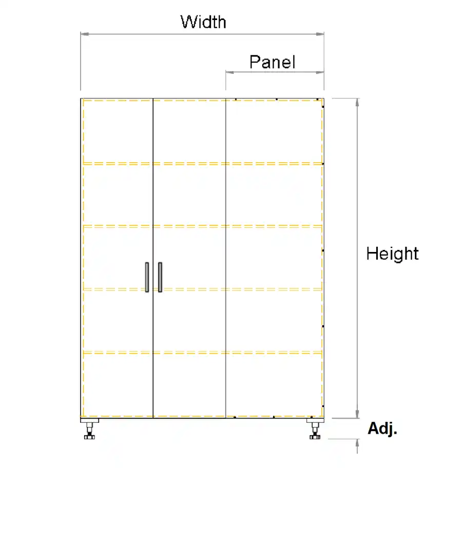 Tall Blind Double door Left corner cabinet - Photo 3