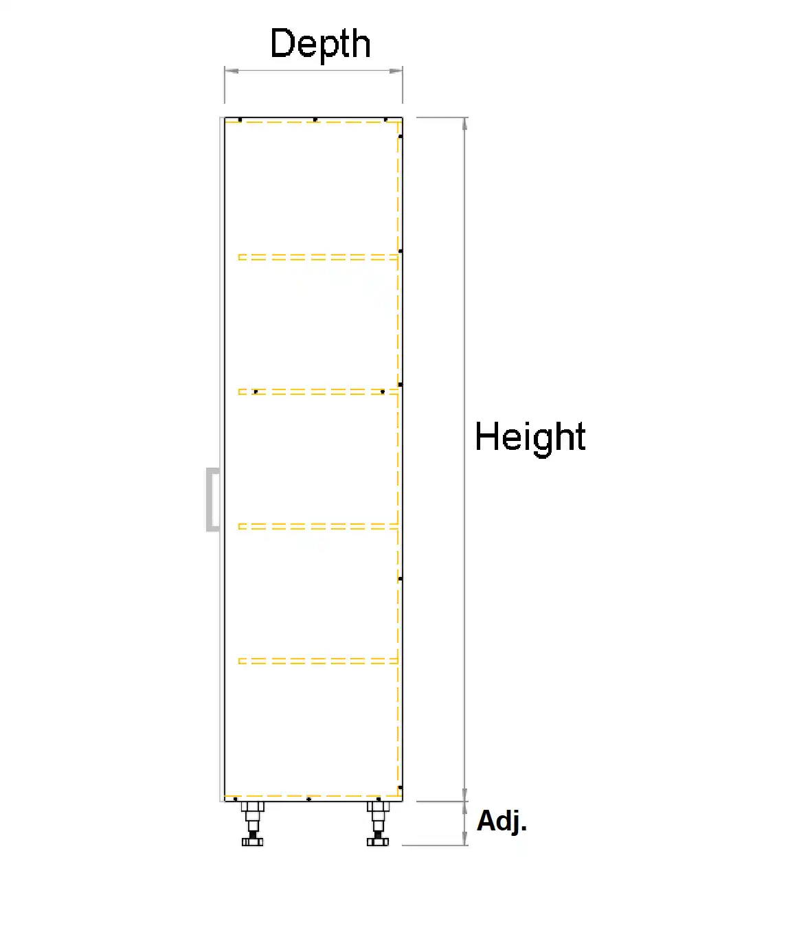Tall Blind Double door Left corner cabinet - Photo 4