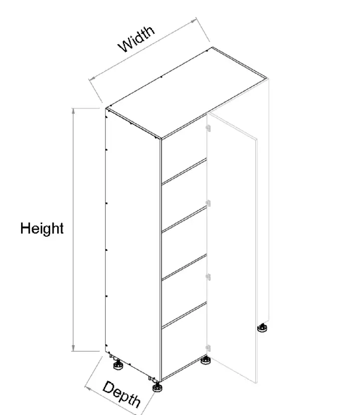 Tall Blind single door Left corner cabinet - Photo 2