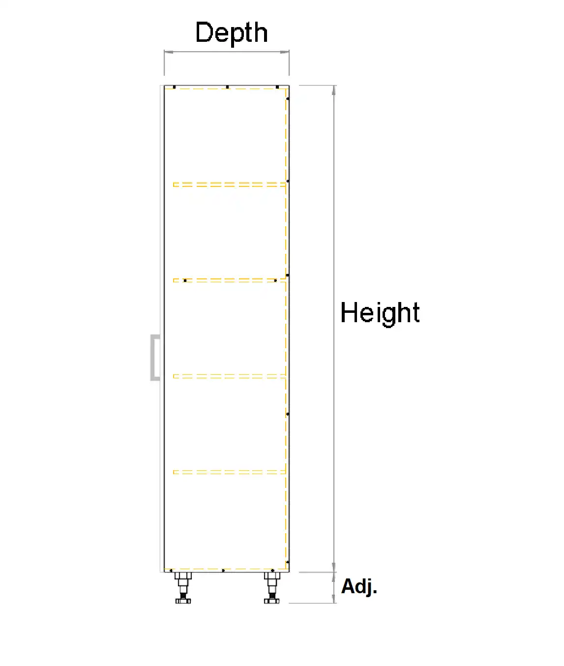 Tall Blind single door Left corner cabinet - Photo 4