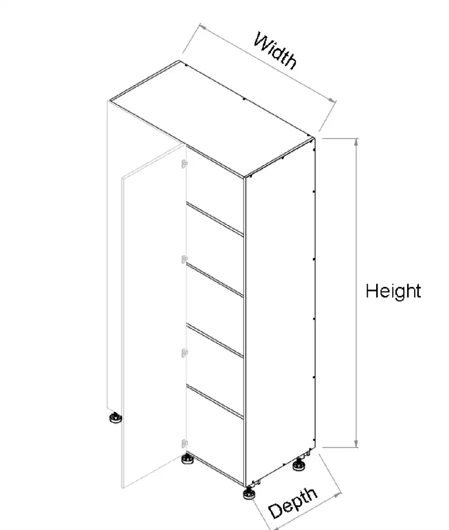 Tall Blind single door Right corner cabinet - Photo 2