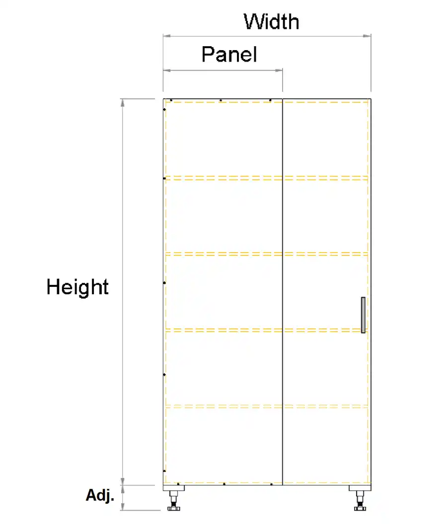 Tall Blind single door Right corner cabinet - Photo 3