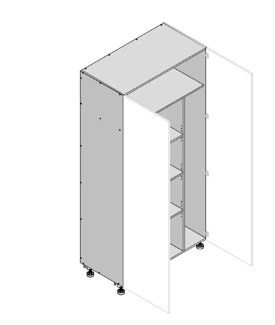 Tall Double door laundry cabinet - Photo 7