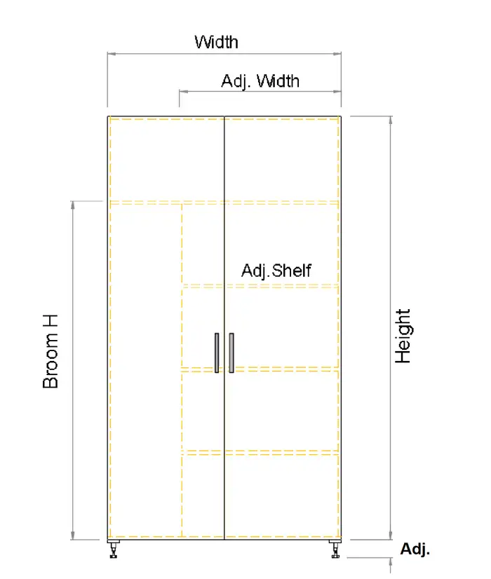 Tall Double door laundry cabinet - Photo 3