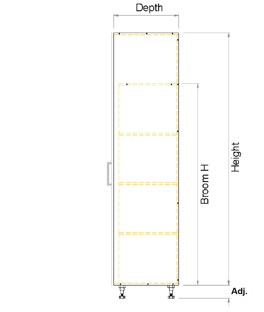 Tall Double door laundry cabinet - Photo 4