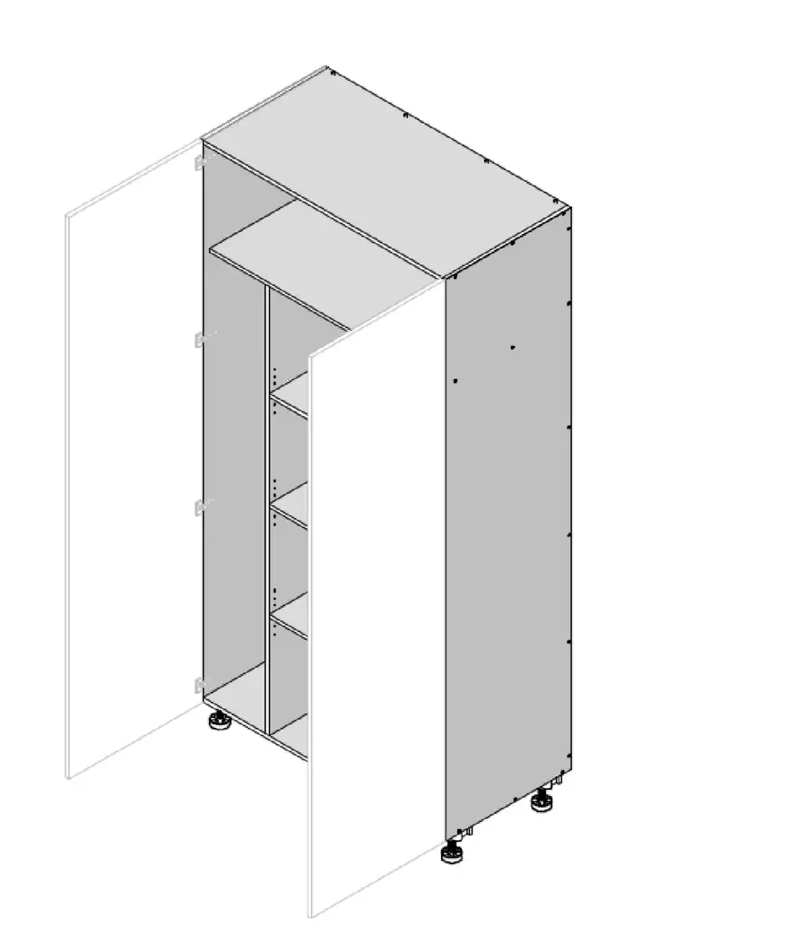 Tall Double door laundry cabinet - Photo 5