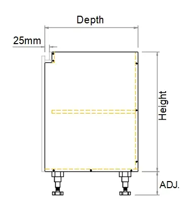 Base Left Blind Single Door Finger Pull Cabinet - Photo 4