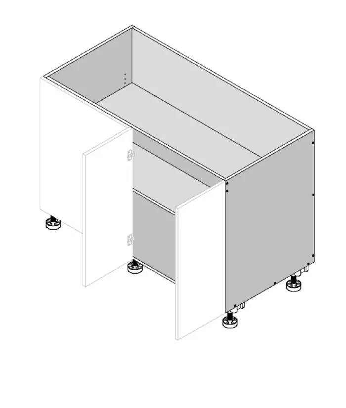 Base Right Blind Double Door Cabinet - Photo 5