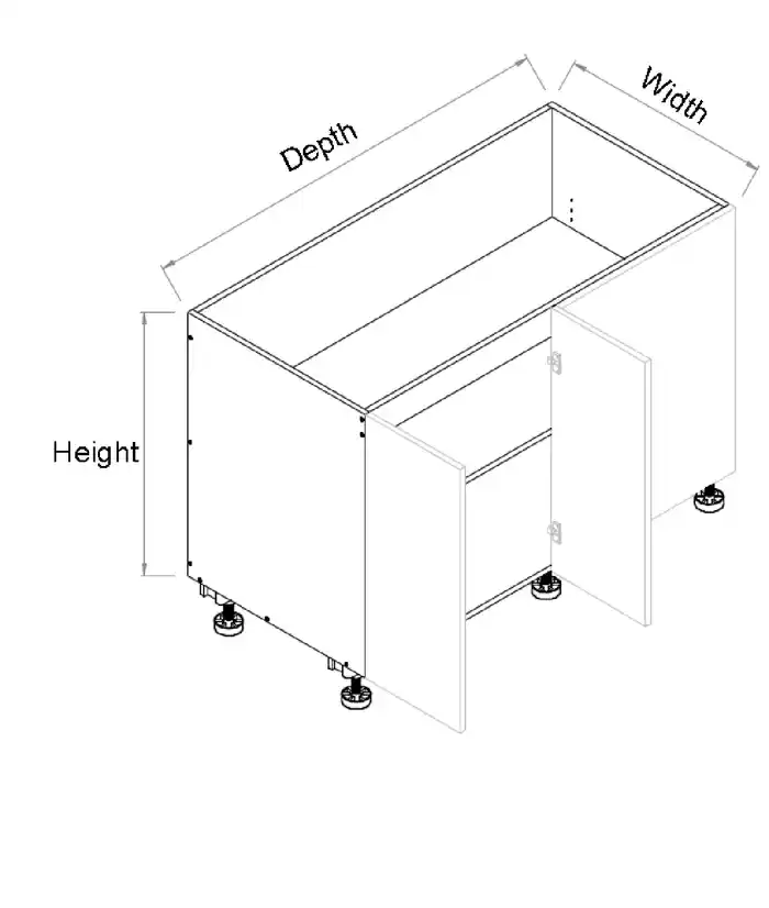 Base Left Blind Double Door Cabinet - Photo 2