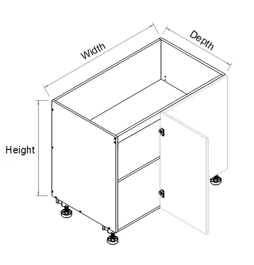 Base Left Blind Single Door Cabinet - Photo 2