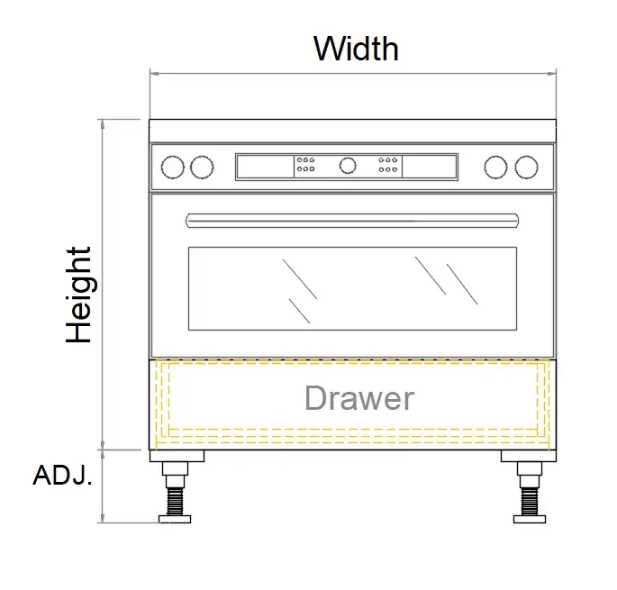 Base Oven 900mm cabinet with drawer - Photo 3