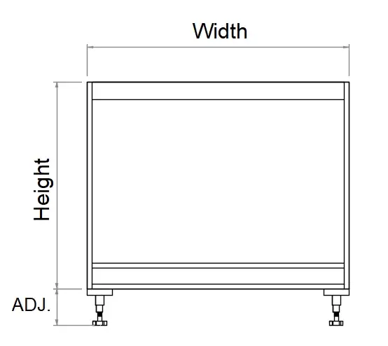 Base Oven Cabinet 900mm