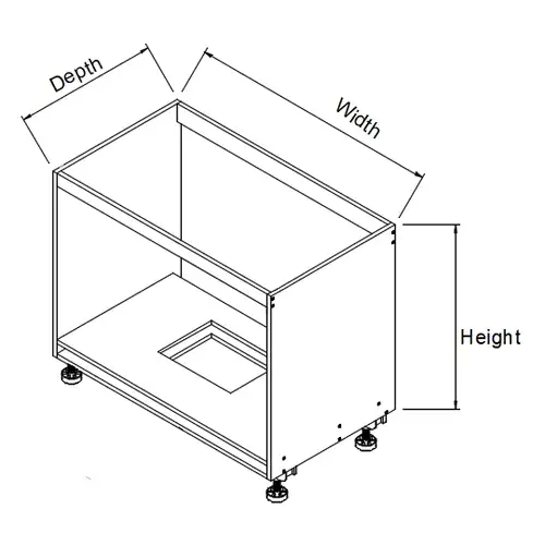 Base Oven Cabinet 900mm - Photo 2