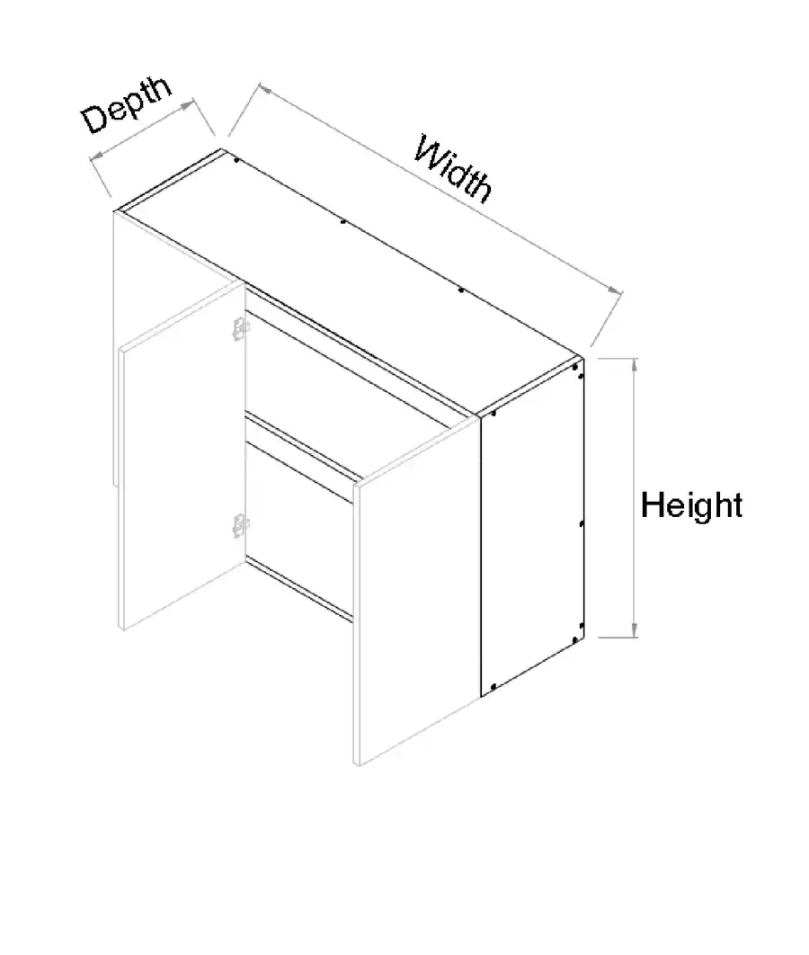Top Right Blind Double Door Cabinet - Photo 2