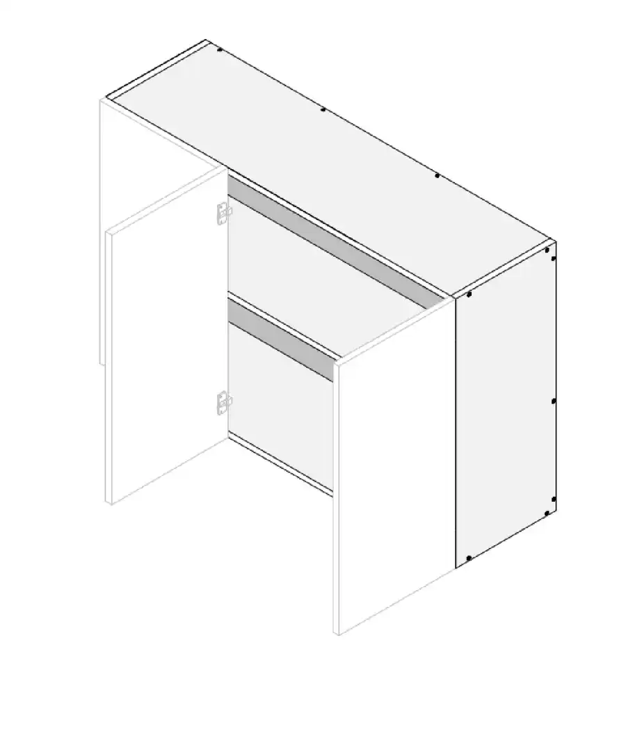 Top Right Blind Double Door Cabinet - Photo 5