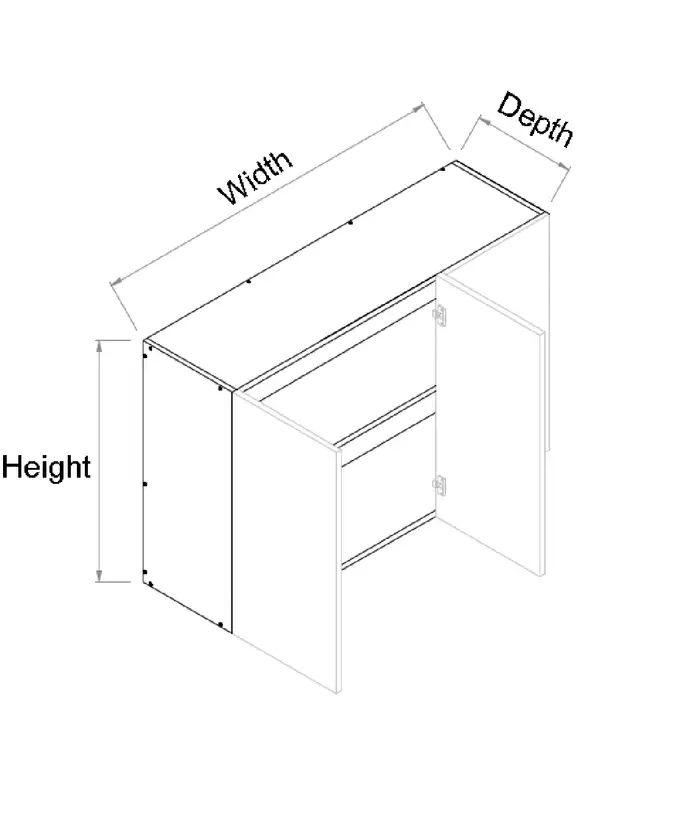 Top Left Blind Double Door Cabinet - Photo 2
