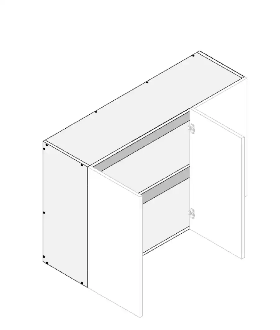 Top Left Blind Double Door Cabinet - Photo 5