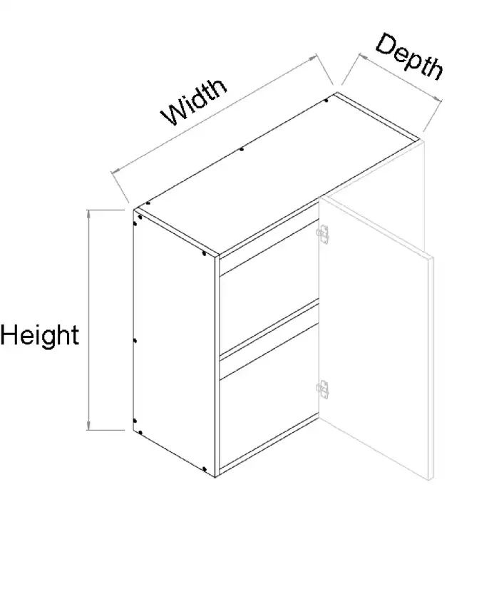 Top Left Blind Single Door Cabinet - Photo 2