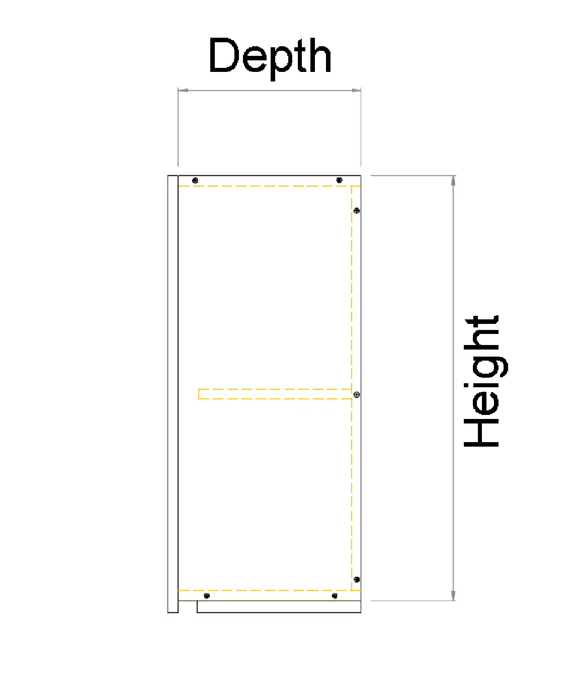 Top Left Blind Single Door Cabinet - Photo 4