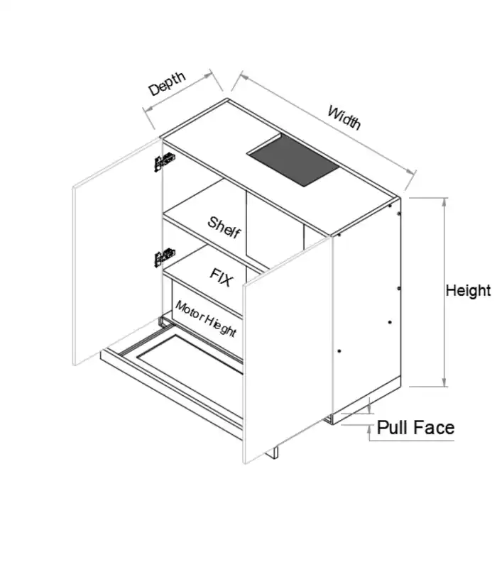 Top Pull Out Rangehood -Double Door Cabinet - Photo 2