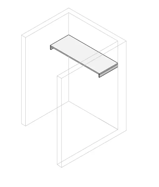 Linear Custom wardrobe Shelf