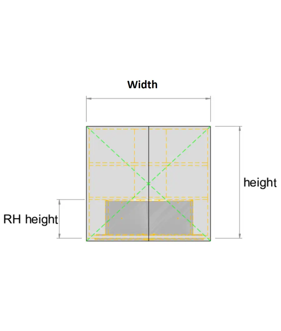 Top Concealed Rangehood -Double Door Custom Cabinet-Additional