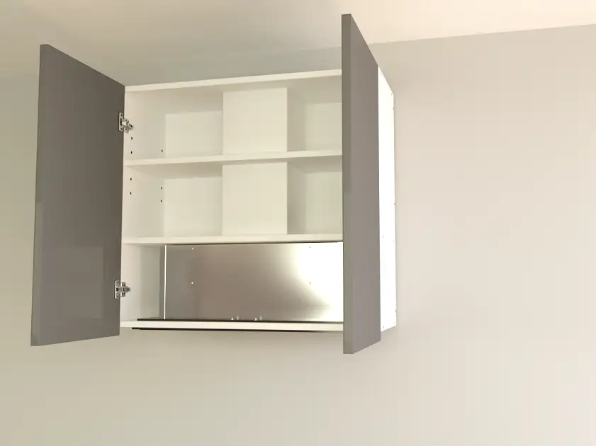 Top Concealed Rangehood -Double Door Custom Cabinet