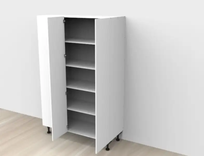 Tall Blind Double door Right corner cabinet